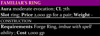 Familiar's Ring